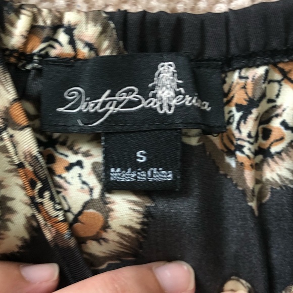 LIKE NEW DIRTY BALLERINA TIGER PRINT JUMPSUIT - Picture 2 of 3